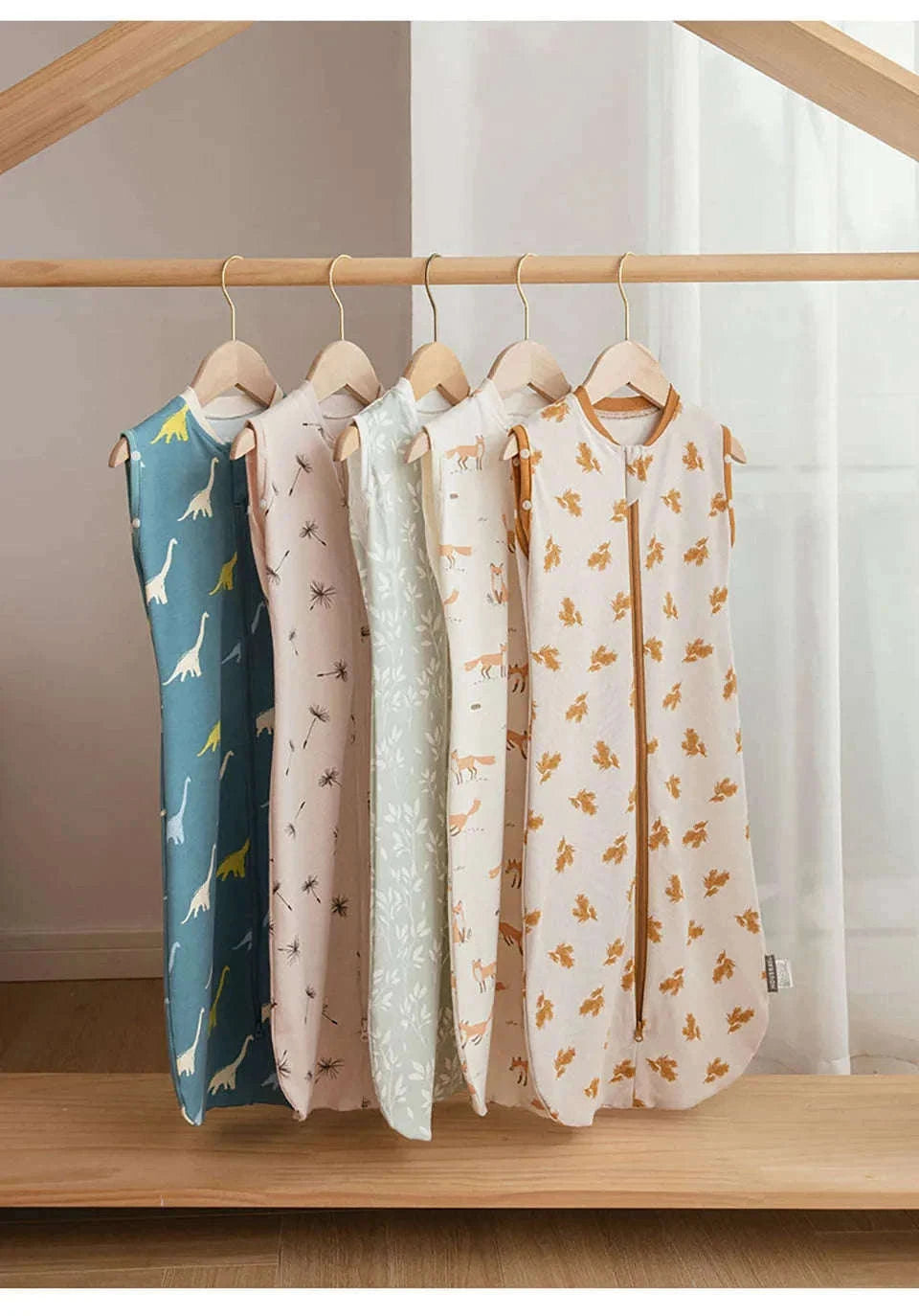 Baby Sleeping Bag Newborn Swaddle Thin Cotton Sack-dandelion / 65cm(3-6M)