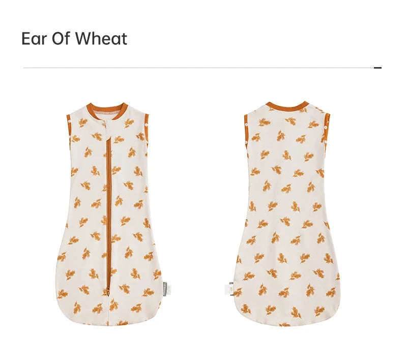 Baby Sleeping Bag Newborn Swaddle Thin Cotton Sack-dandelion / 65cm(3-6M)