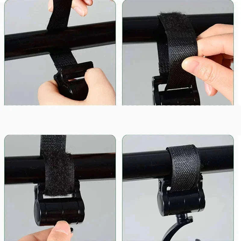 Baby Stroller Hook for Hands-Free Carrying and Easy Organization-black
