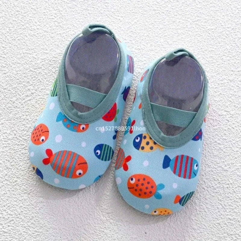 Baby & Toddler Water Shoes Aqua Socks-F12956LBL / 6-12 Months