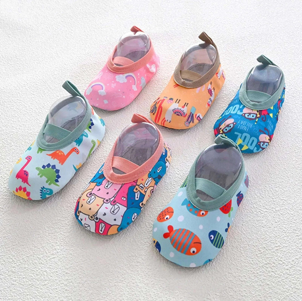 Baby & Toddler Water Shoes Aqua Socks for Water Play-F12956LBL / 6-12 Months