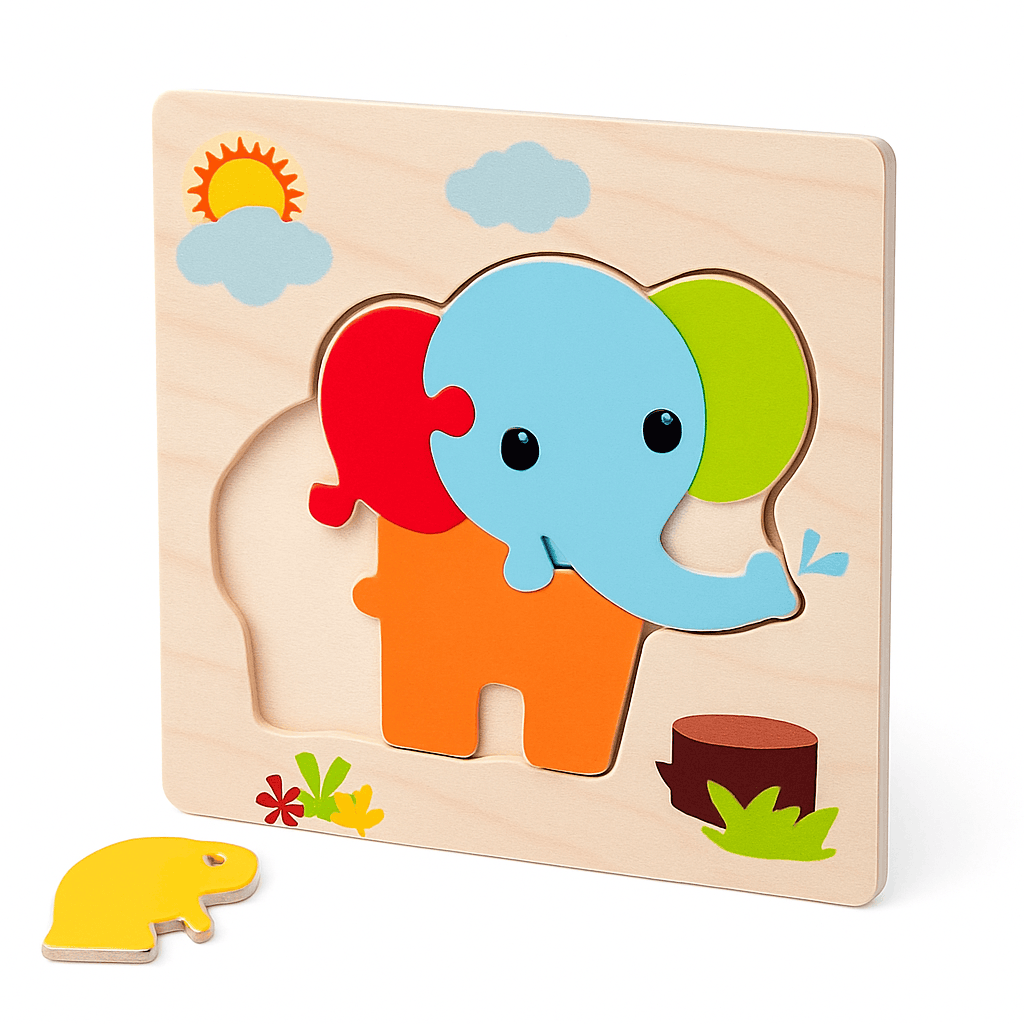 Baby Wooden 3D Animal Tangram Puzzle Toy for Kids-AV-18