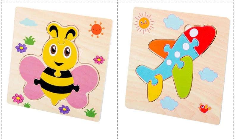 Baby Wooden 3D Puzzle Animal Tangram Toy-AV-18