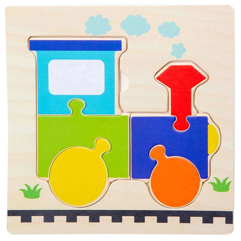 Baby Wooden 3D Puzzle Animal Tangram Toy-AV-18