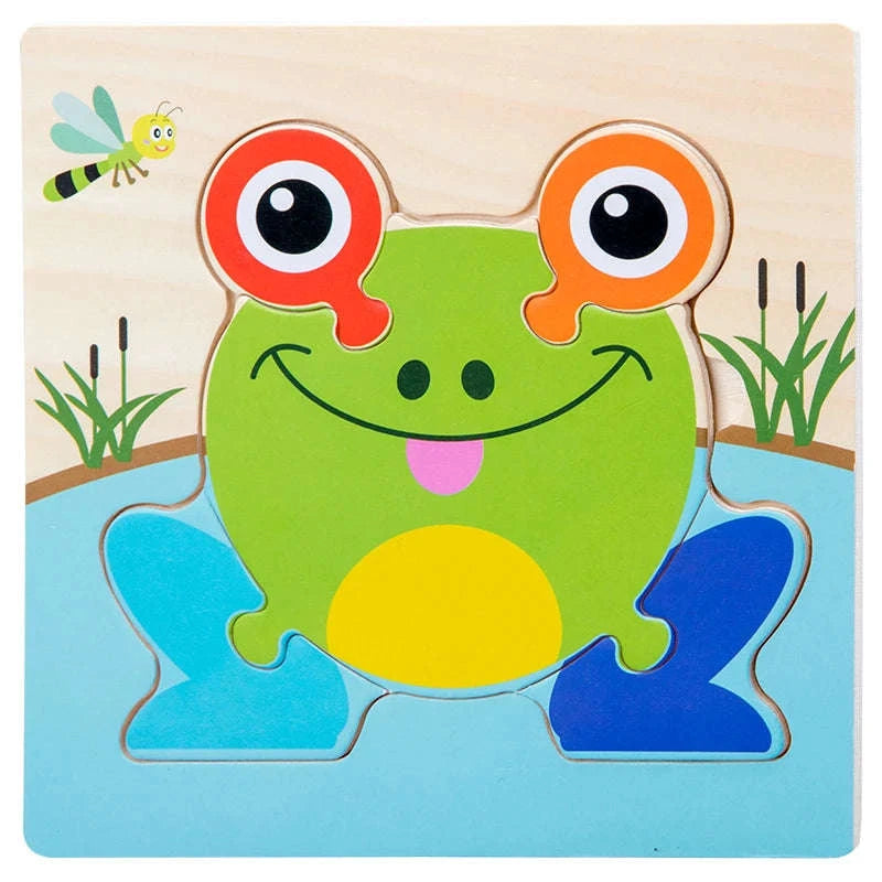 Baby Wooden 3D Puzzle Animal Tangram Toy-AV-18