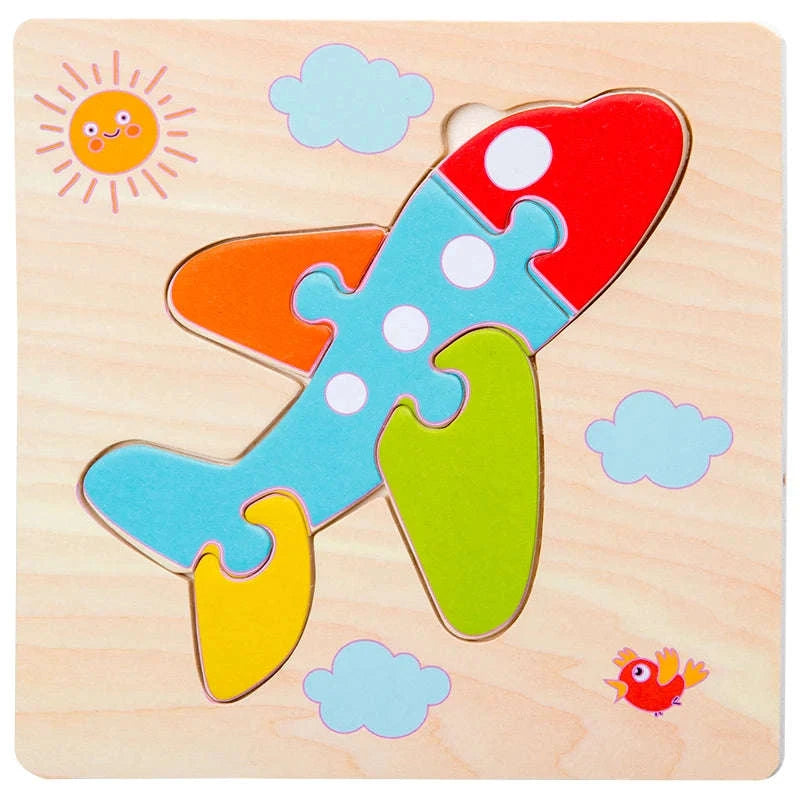 Baby Wooden 3D Puzzle Animal Tangram Toy-AV-18