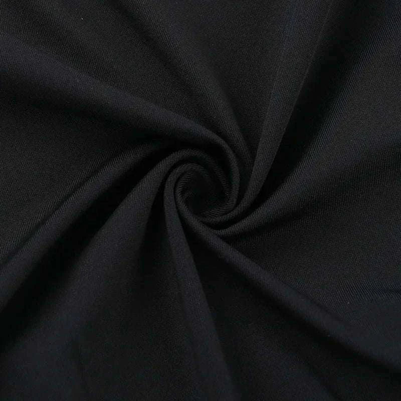 Backless Long Sleeve Bodysuit Slim Fit Square Neck Club Top-Black Bodysuit / M
