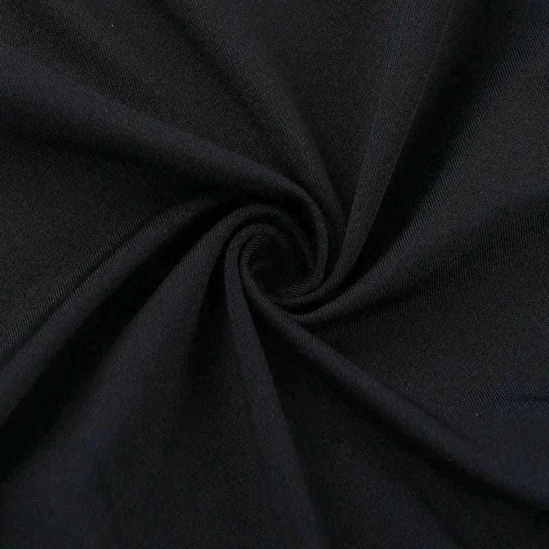 Backless Long Sleeve Bodysuit Slim Fit Square Neck Club Top-Black Bodysuit / M