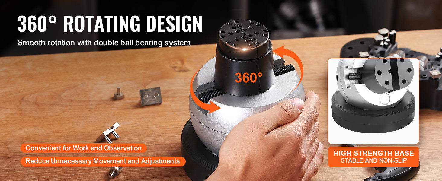 10kg Engraving Ball Vise with 34 Attachments for Jewelry Setting