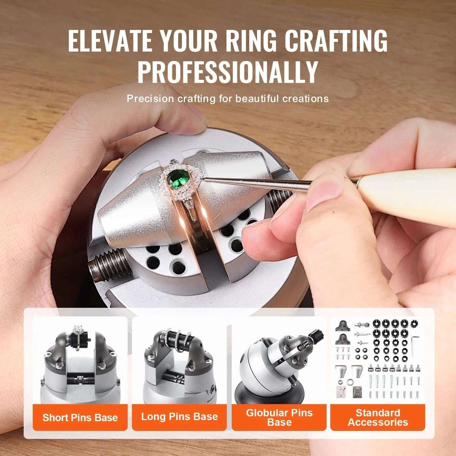 Ball Vise Engraving Block with 360° Rotation for Jewelry Work-3in 70PCs / United States