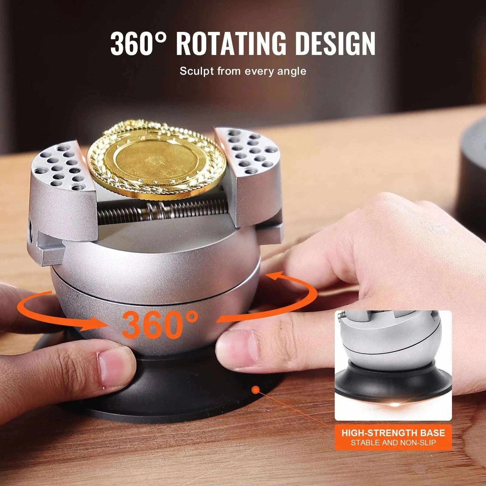 Ball Vise Engraving Block with 360° Rotation for Jewelry Work-3in 70PCs / United States