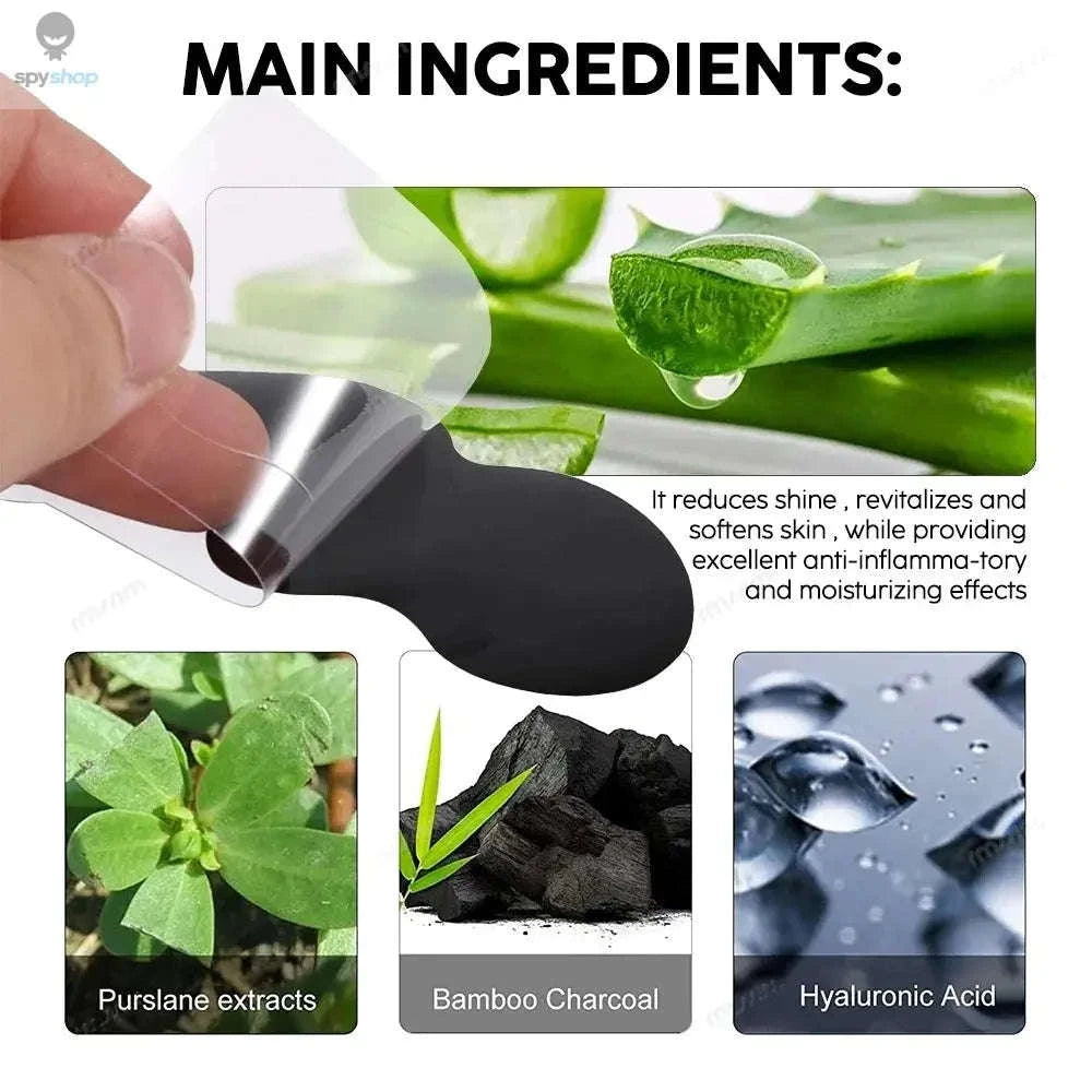 Bamboo Charcoal Blackhead Nose Strips – Deep Pore Cleansing for Clearer Skin-10pcs