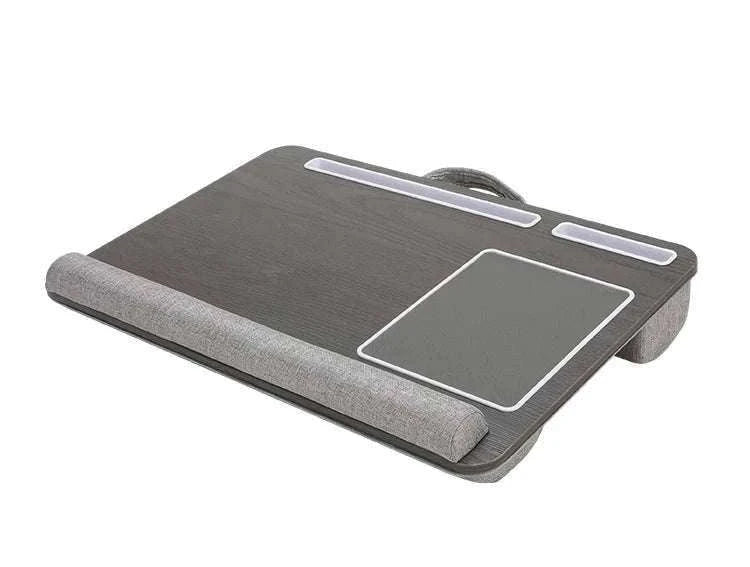 Bamboo Laptop Desk with Mouse Pad & Anti-Slip Grooves-D-66 COFFEE