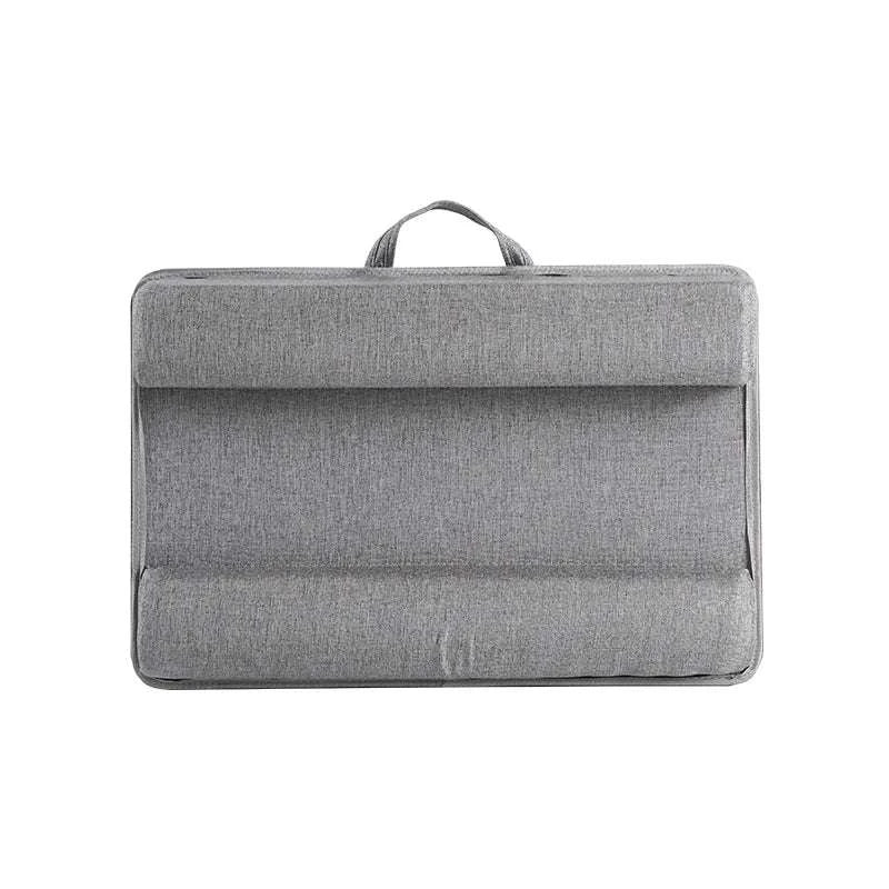 Bamboo Laptop Desk with Mouse Pad & Anti-Slip Grooves-D-66 COFFEE