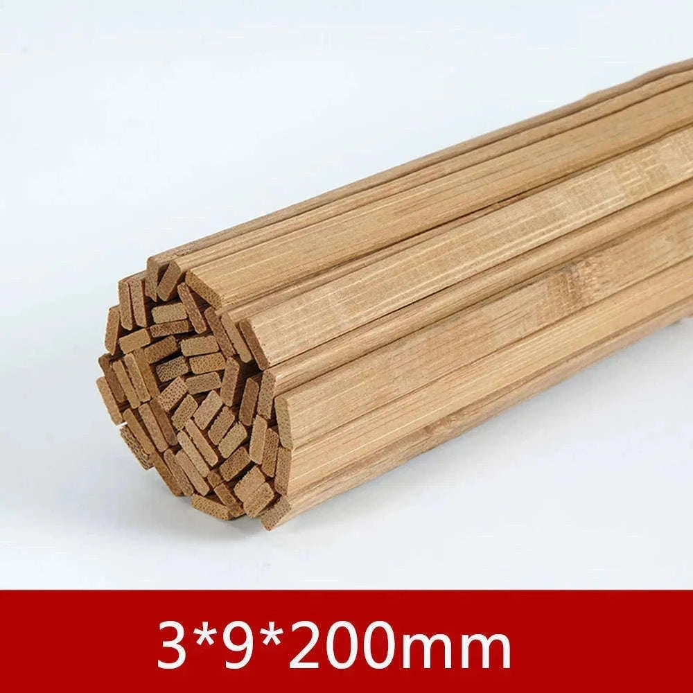 Bamboo Wood Model Material Set for DIY Crafting-5x5x200 SW84585-05