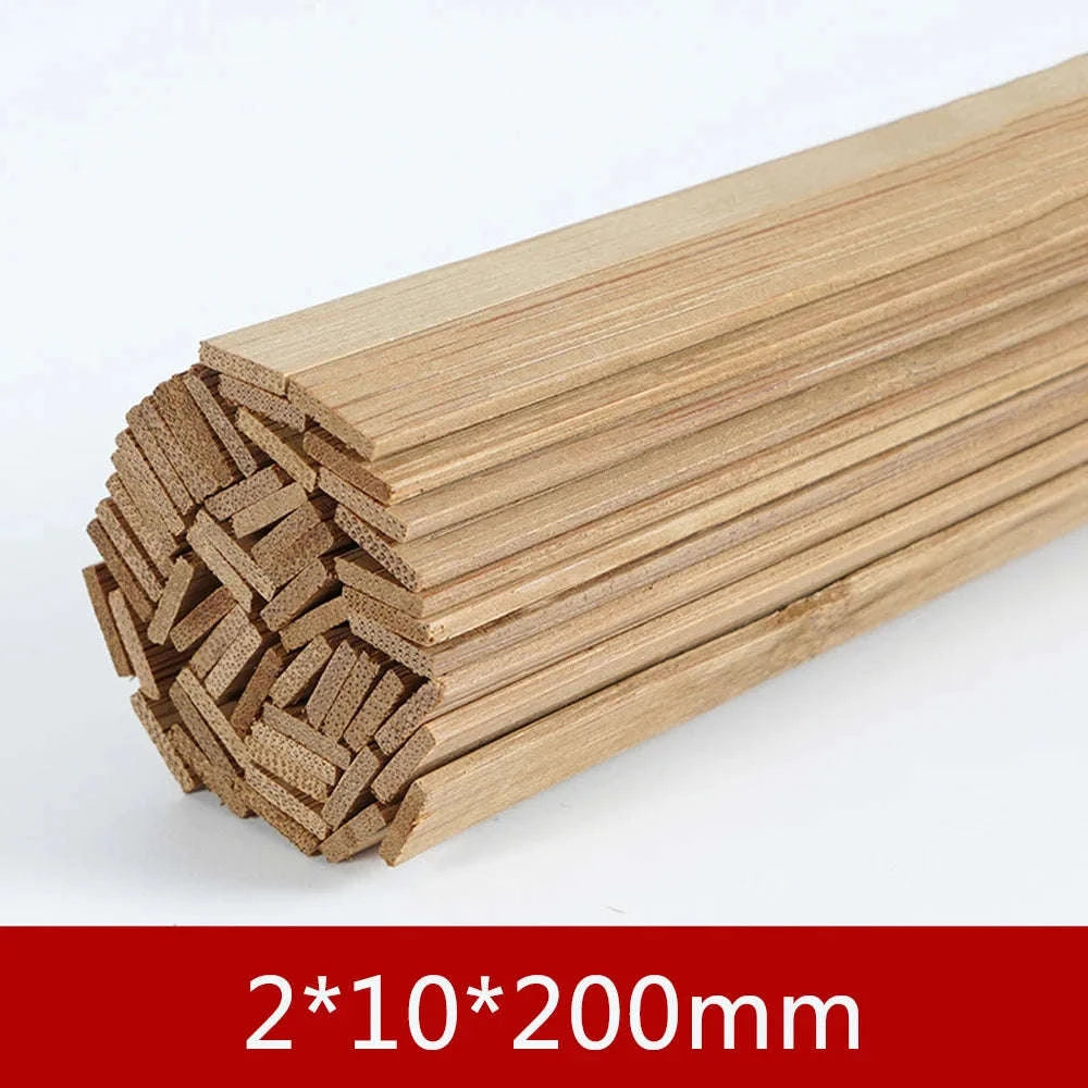 Bamboo Wood Model Material Set for DIY Crafting-5x5x200 SW84585-05