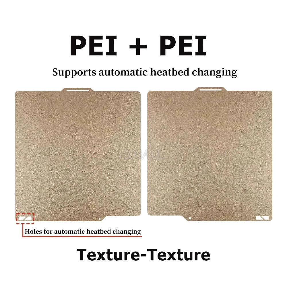 BambuLab 257×257mm Double-Sided PEI Spring Steel Build Plate-PEOPET