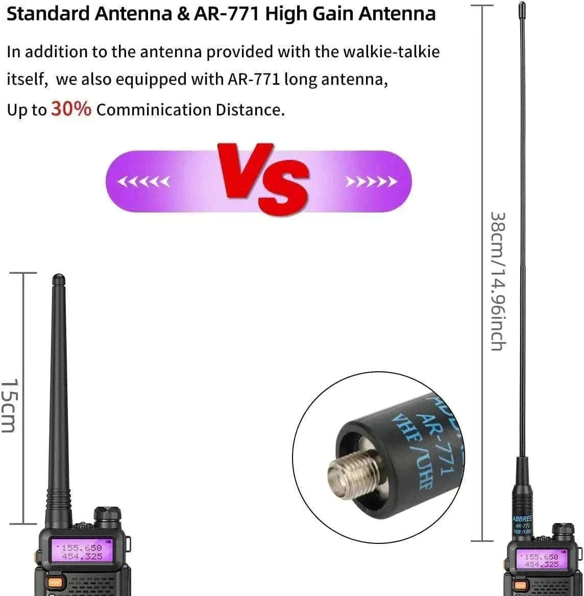 BaoFeng UV-5R 8W Dual-Band Walkie Talkie Radio-2X 8W-H-771-MIC-C / US
