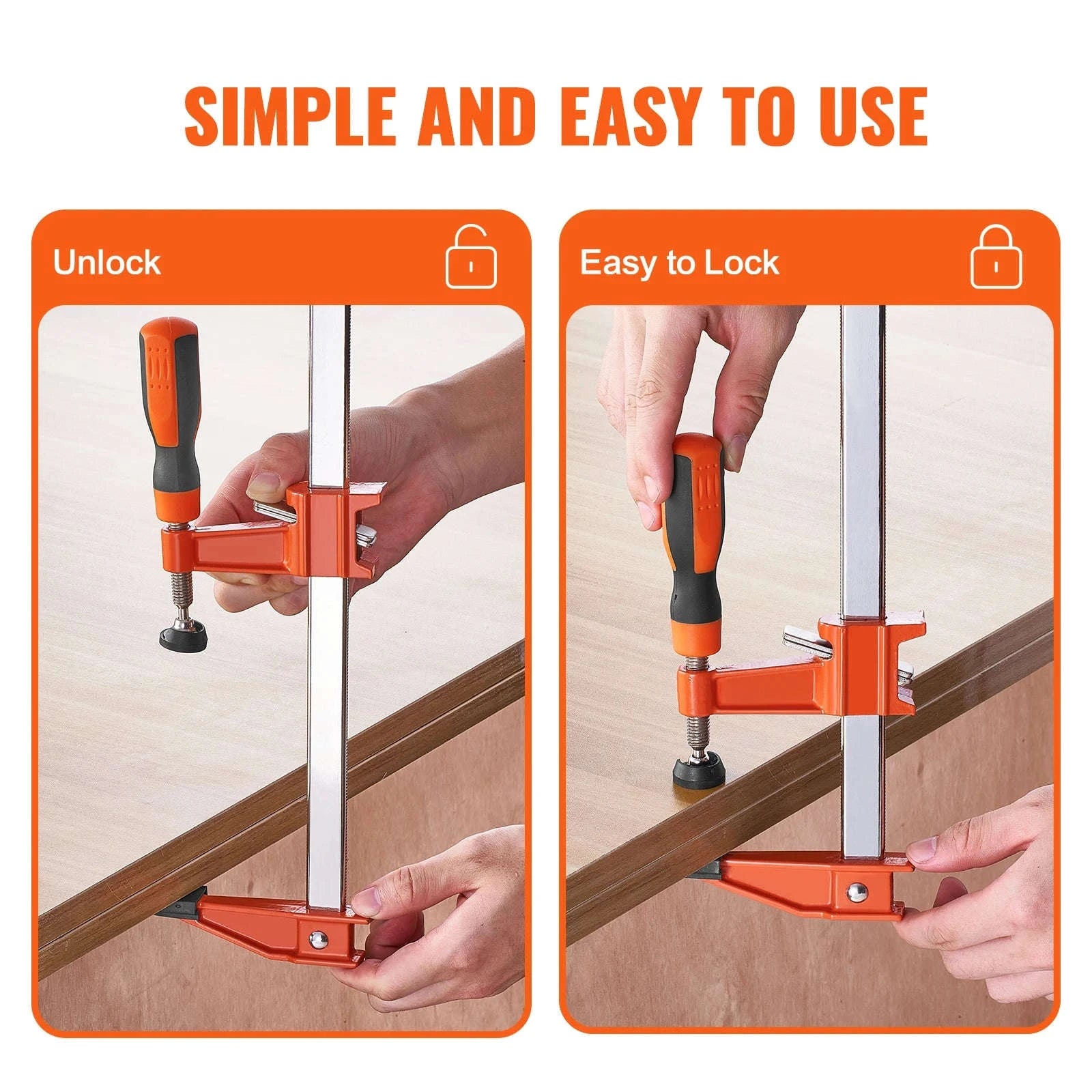 Bar Clamps for Woodworking 2-Pack 36-Inch Clamp Spreader-36in-2pcs / United States