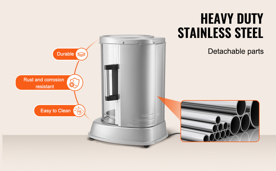 Vertical Electric Shawarma Grill Machine Stainless Steel