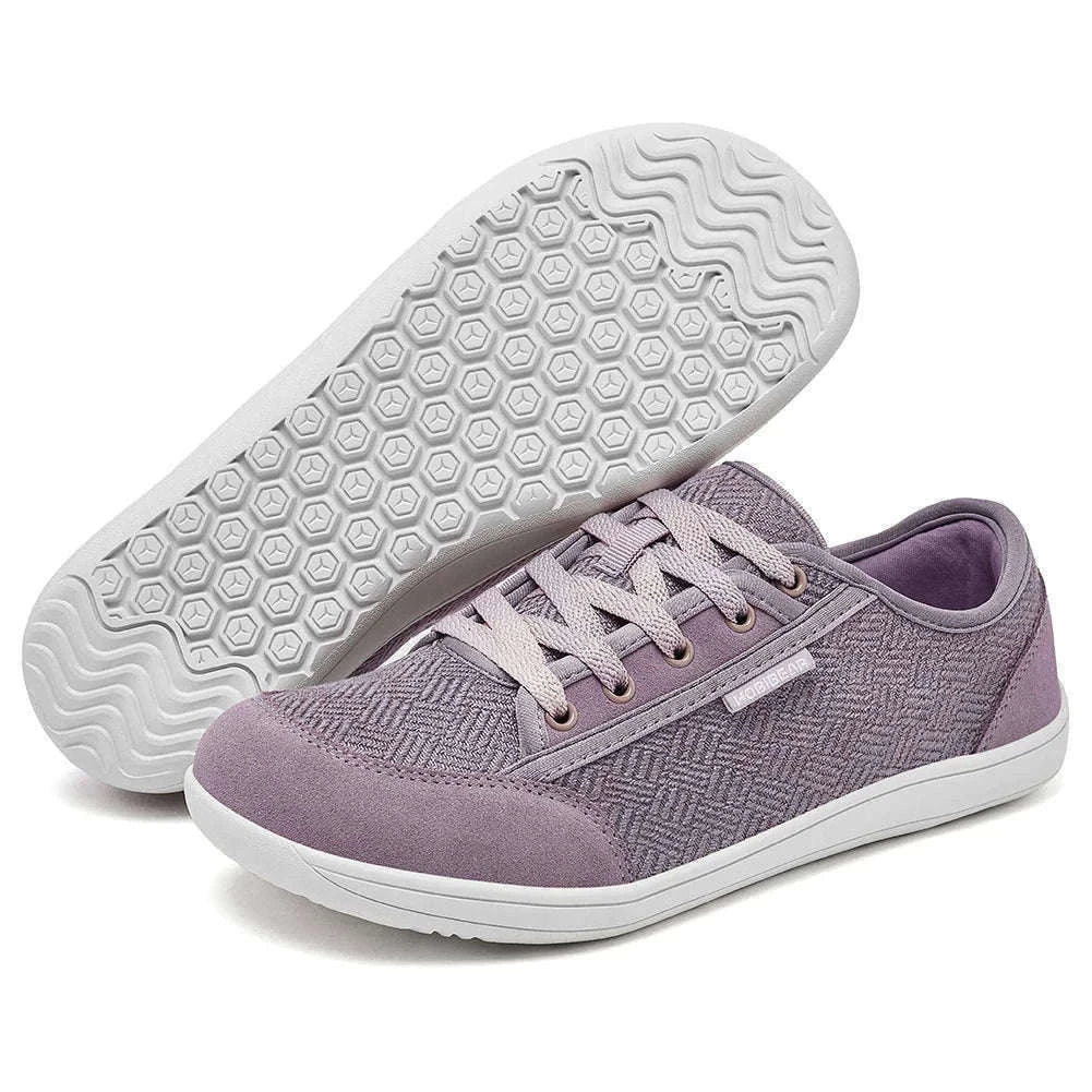 Barefoot Shoes Wide Toe Zero Drop Casual Sneakers-Gray / 41