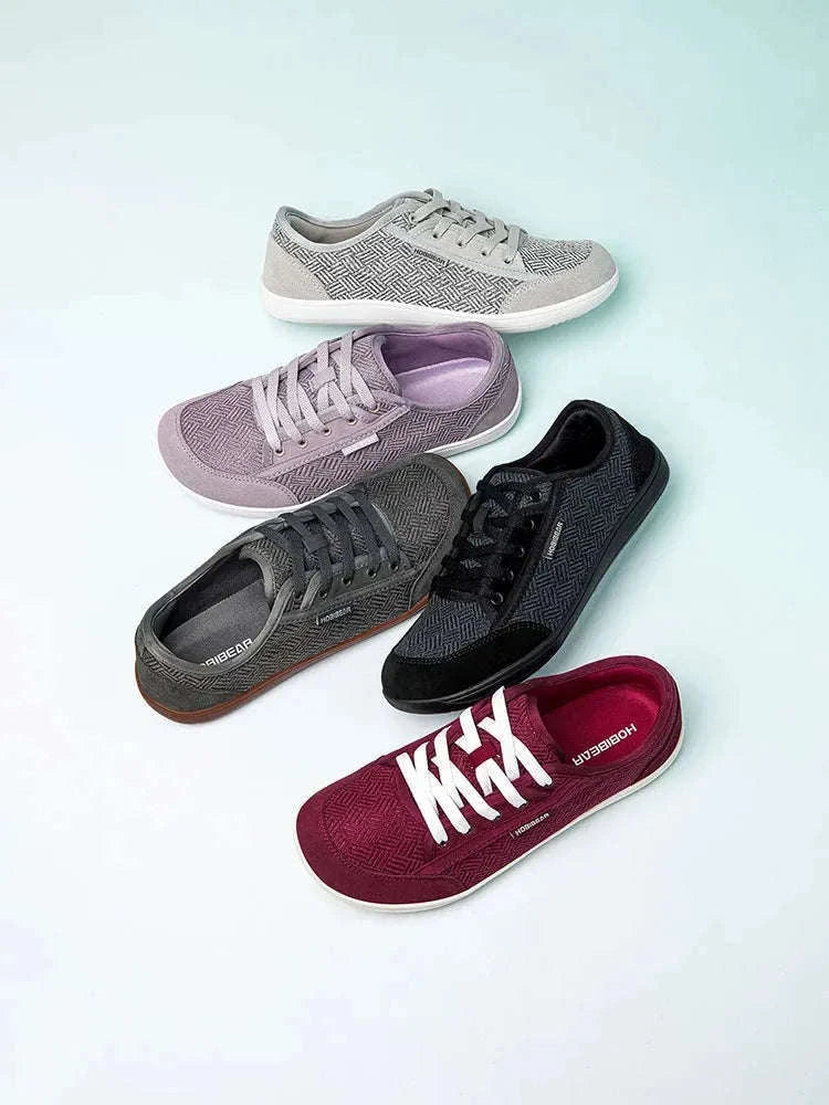 Barefoot Shoes Wide Toe Zero Drop Casual Sneakers-Gray / 41