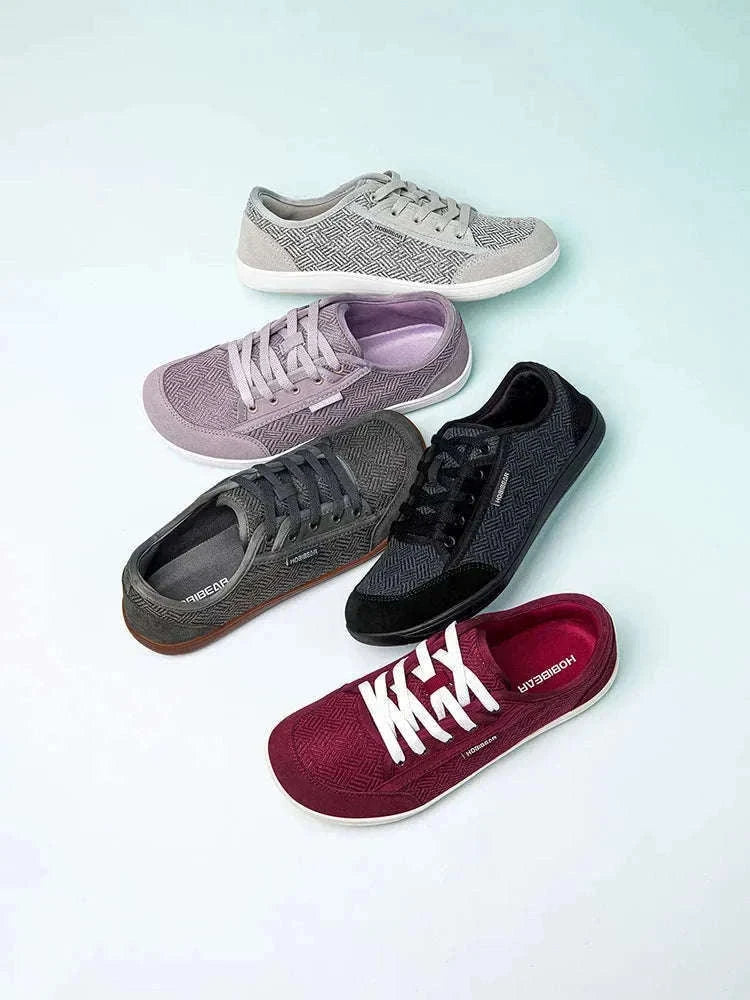 Barefoot Shoes Wide Toe Zero Drop Casual Sneakers-Gray / 41