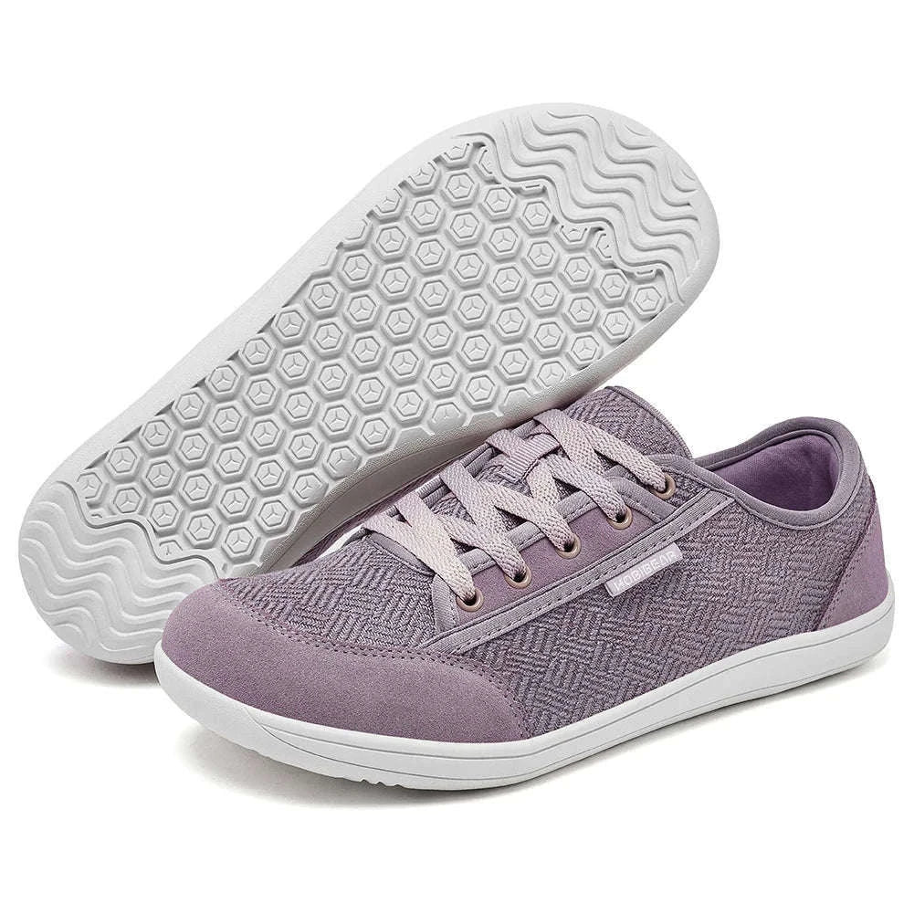 Barefoot Shoes Wide Toe Zero Drop Casual Sneakers-Gray / 41