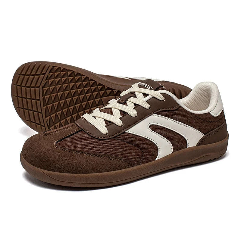 Barefoot Wide Toe Sneakers Unisex Zero Drop Minimalist Canvas Shoes-Black / 38