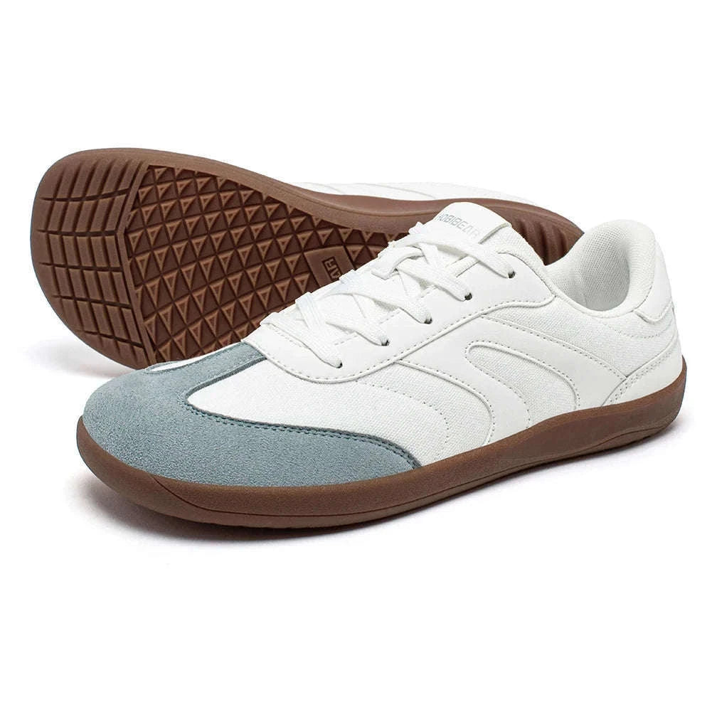 Barefoot Wide Toe Sneakers Unisex Zero Drop Minimalist Canvas Shoes-Black / 38