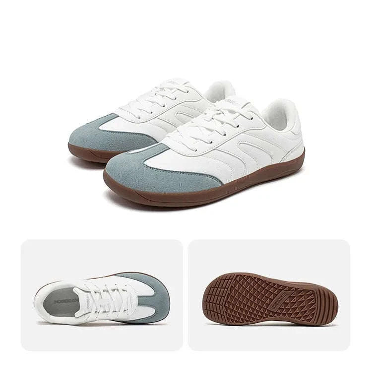 Barefoot Wide Toe Sneakers Unisex Zero Drop Minimalist Canvas Shoes-Black / 38