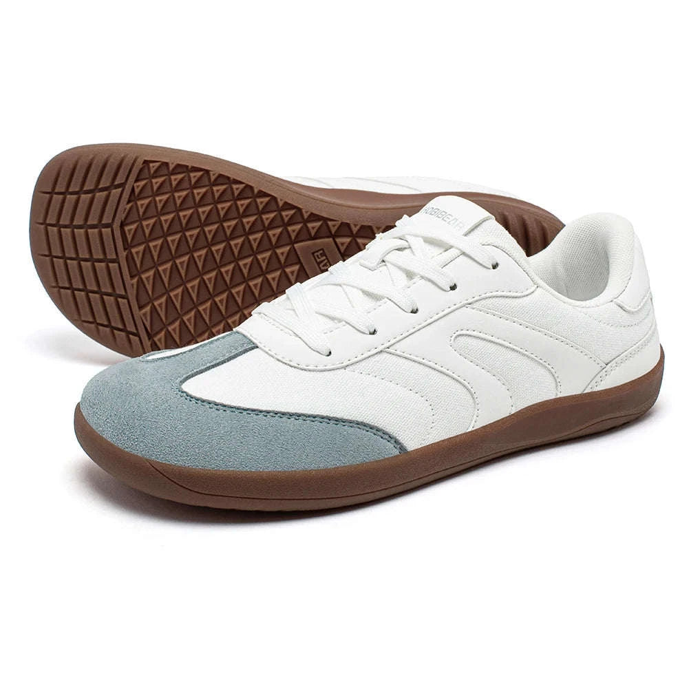 Barefoot Wide Toe Sneakers Unisex Zero Drop Minimalist Canvas Shoes-Black / 38