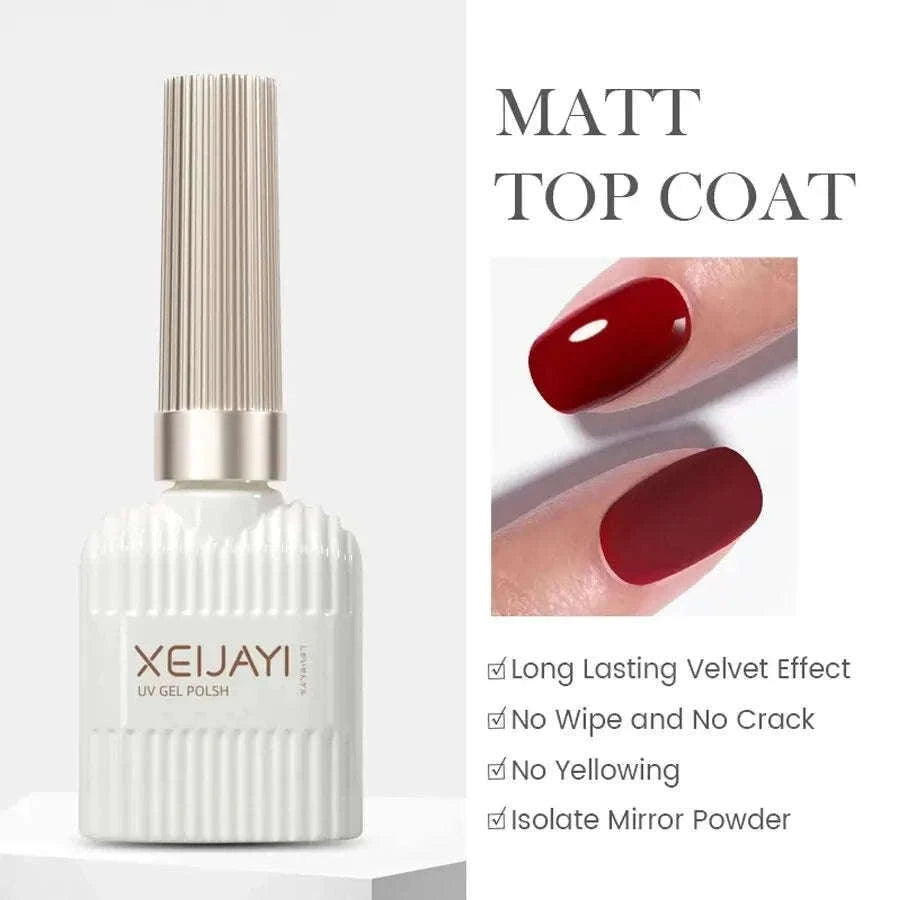 Base Coat & Top Coat Nail Reinforcement Gel for Lasting Shine-2set Base Coat