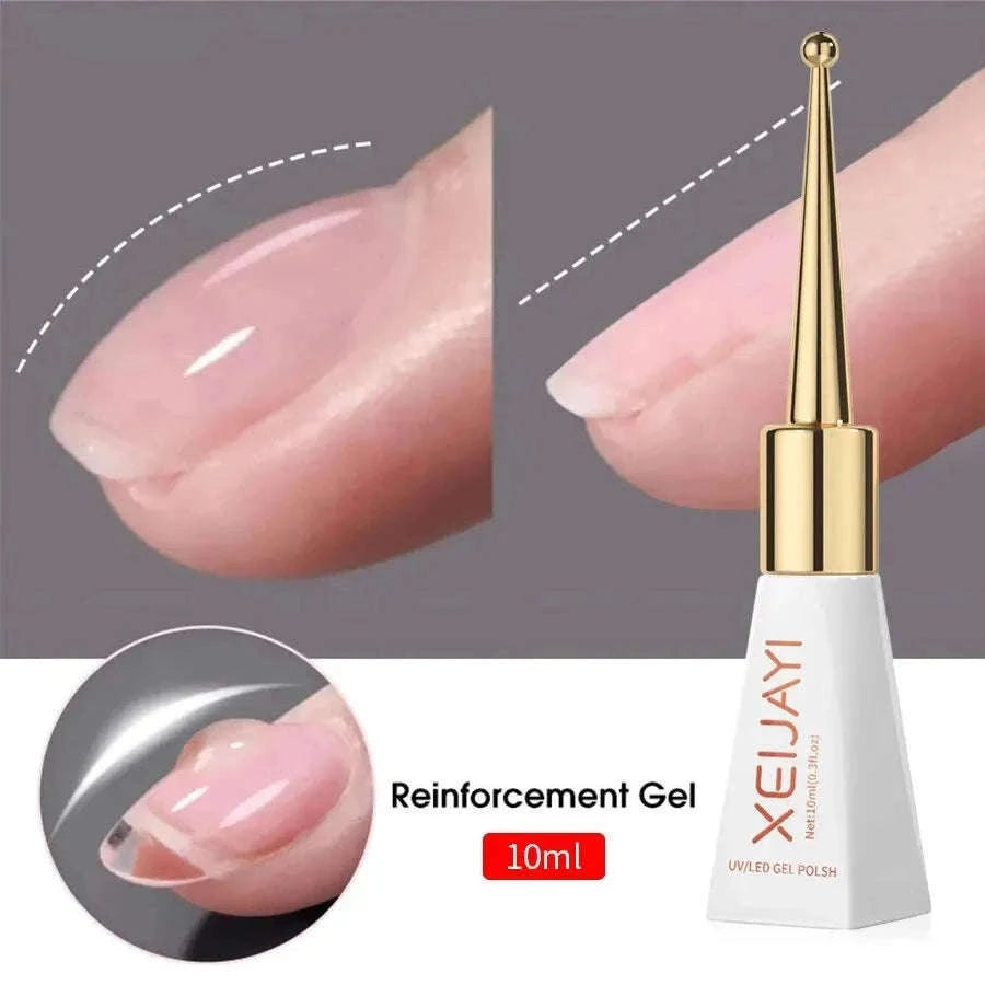 Base Coat & Top Coat Nail Reinforcement Gel for Lasting Shine-2set Base Coat