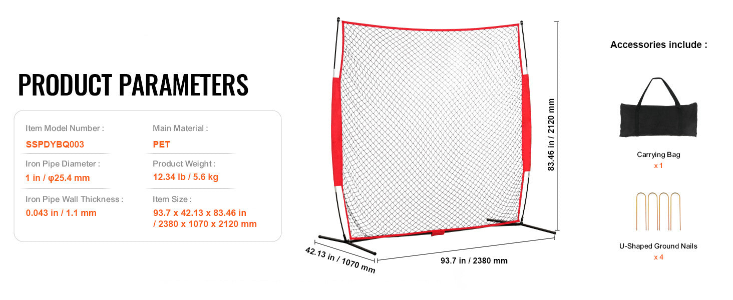 SucceBuy Barricade Backstop NetBall Sport Barrier Netting Portable Practice Equipment with Carry Bag Protect Screen for Training

SucceBuy Barrikád Háttérháló Backstop sportkorlát Hálózat, hordozható gyakorló eszköz táskával, védőképernyő edzéshez