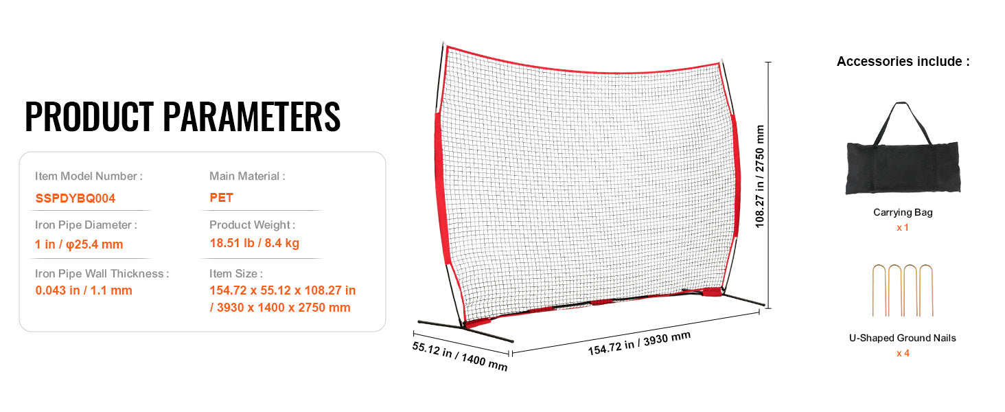 SucceBuy Barricade Backstop NetBall Sport Barrier Netting Portable Practice Equipment with Carry Bag Protect Screen for Training

SucceBuy Barrikád Háttérháló Backstop sportkorlát Hálózat, hordozható gyakorló eszköz táskával, védőképernyő edzéshez
