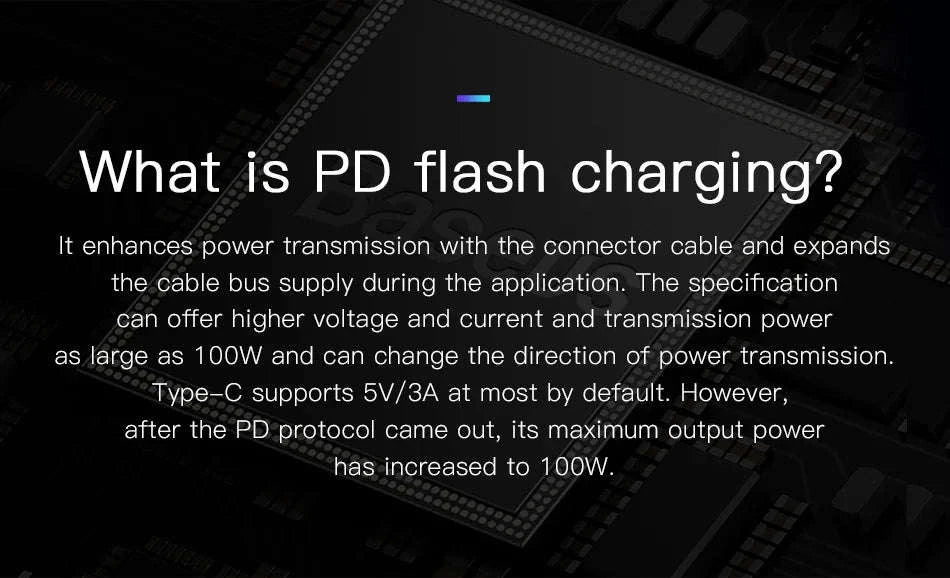 Baseus 100W USB C to USB C Cable for Fast Charging-60W Gray Black / 1m