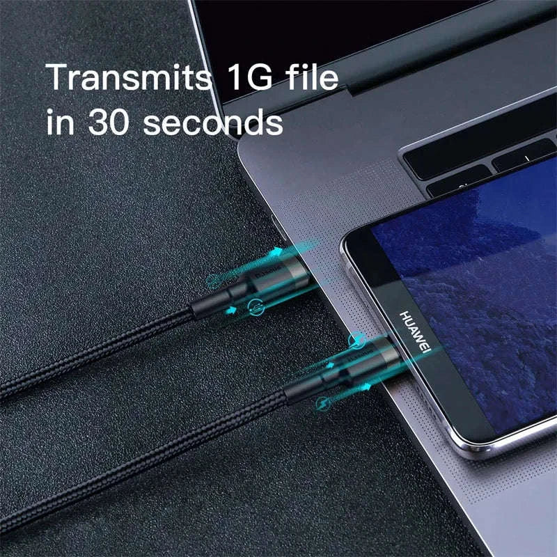 Baseus 100W USB C to USB C Cable for Fast Charging-60W Gray Black / 1m