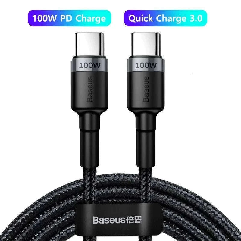 Baseus 100W USB-C to USB-C Fast Charging Cable-100W Red Black / 1m
