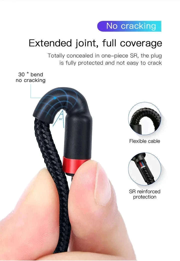 Baseus 100W USB-C to USB-C Fast Charging Cable-100W Red Black / 1m