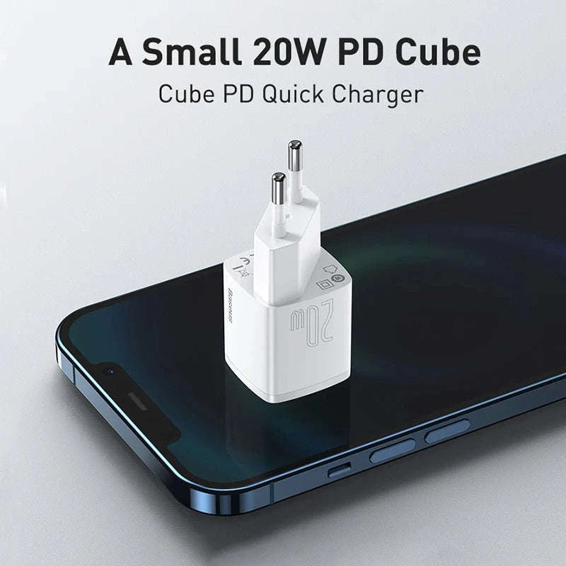Baseus 20W USB C Charger with PD Fast Charging-20W Mini Black