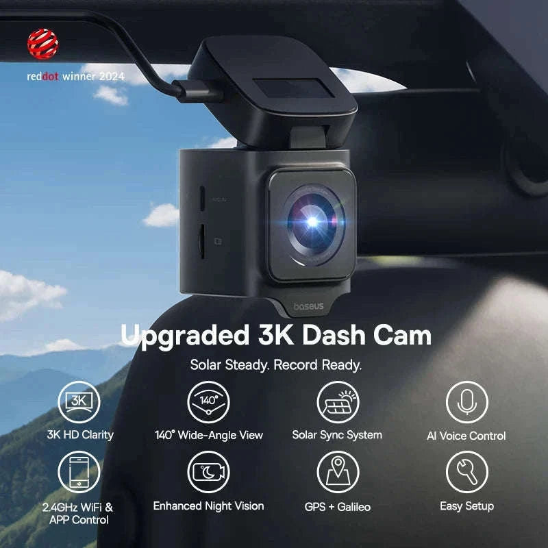 Baseus 3K Front and Rear Dash Cam for Safer Driving-Front n Rear n HW / CHINA / None