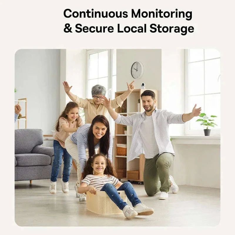Baseus 3MP 2K Pan & Tilt Home Security Camera-UK Plug