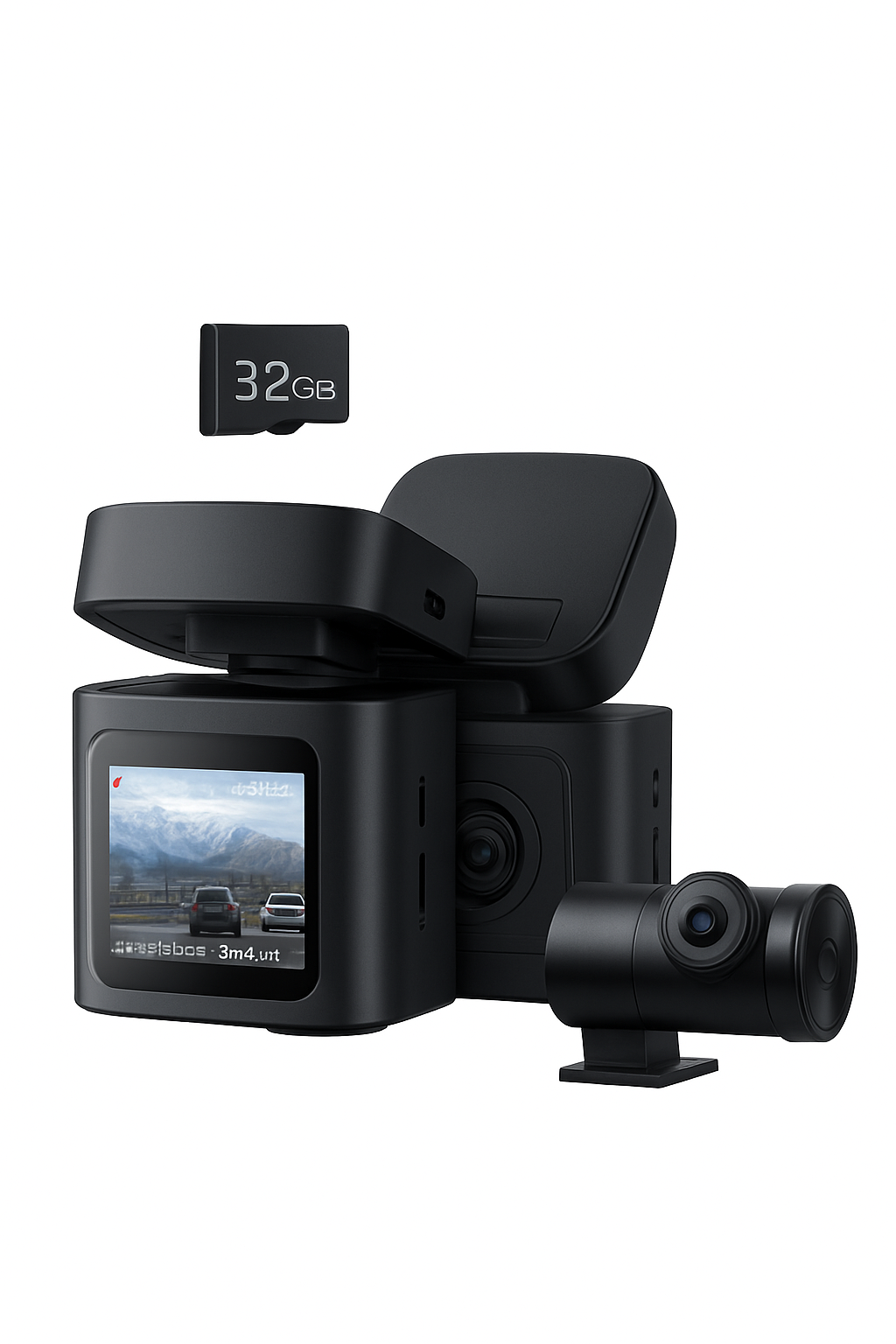 Baseus Câmara de Tablier Frontal e Traseira 4K com Visão Noturna STARVIS
