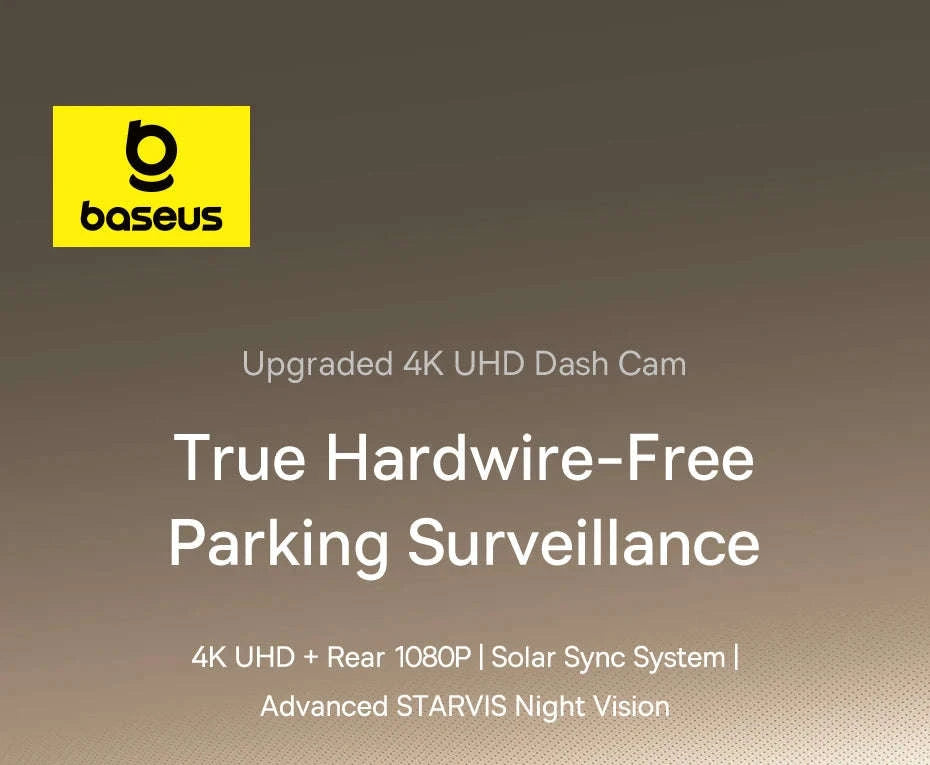 Baseus 4K Front and Rear Dash Cam with STARVIS Night Vision-Front n Rear / 32G / United States