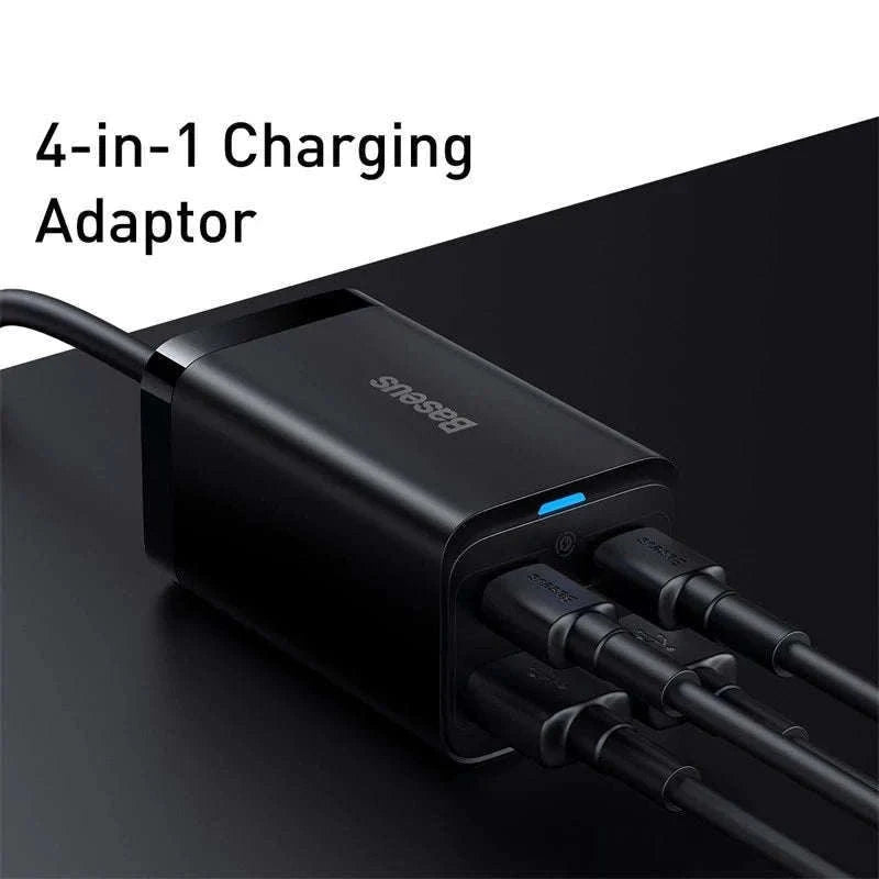Baseus 65W/100W GaN Desktop Charger 4-Port Fast Charging Station-65W  EU  220V