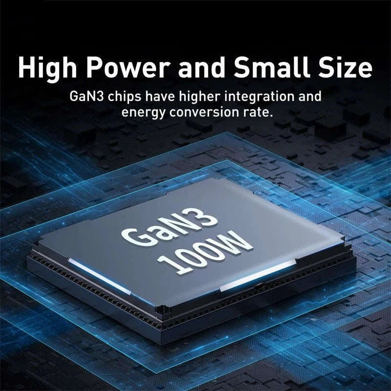 Baseus 65W/100W GaN Desktop Charger 4-Port Fast Charging Station-65W  EU  220V