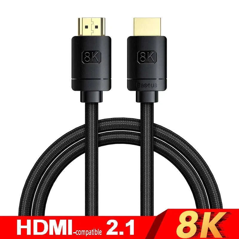 Baseus 8K HDMI Cable for Sharp, Smooth Display Performance-4K HD Cable / 2m