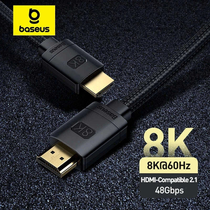 Baseus 8K HDMI Cable for Sharp, Smooth Display Performance-4K HD Cable / 2m