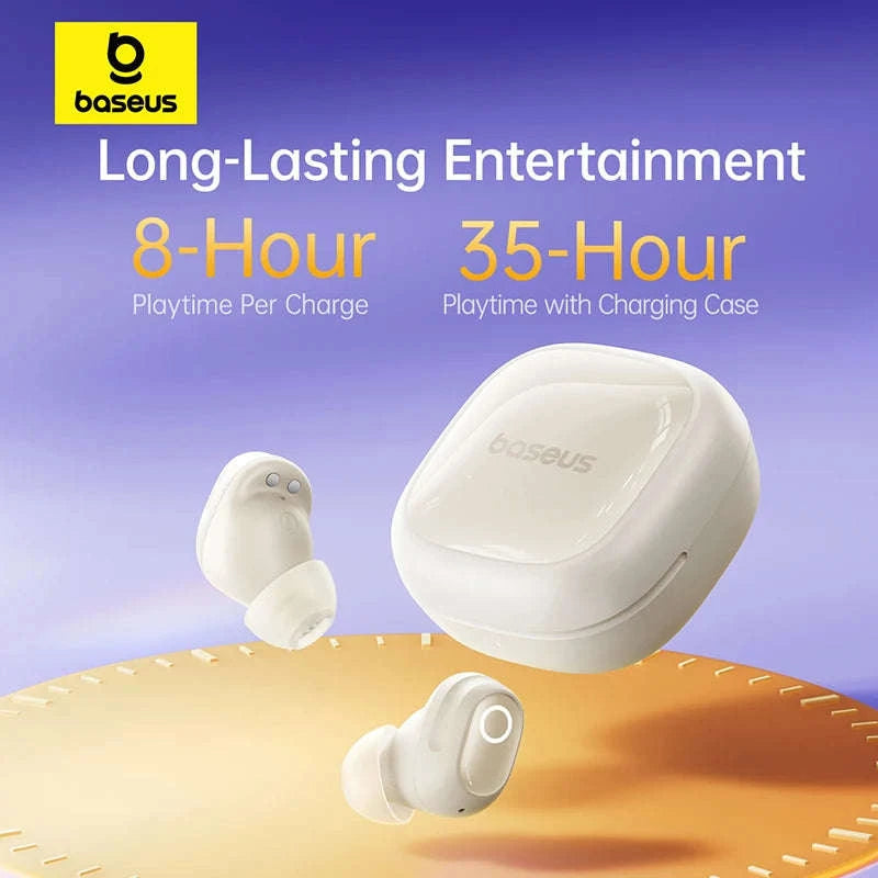 Baseus Bass BD1 Wireless Earphones Bluetooth 5.4 Mini Sports Earbuds-Cosmic Black